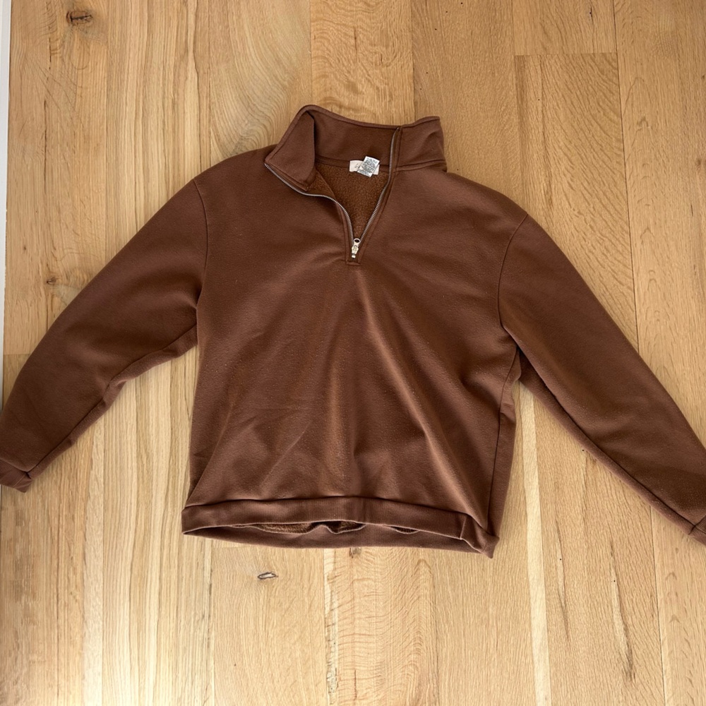 if it were me Tan Fleece Pullover